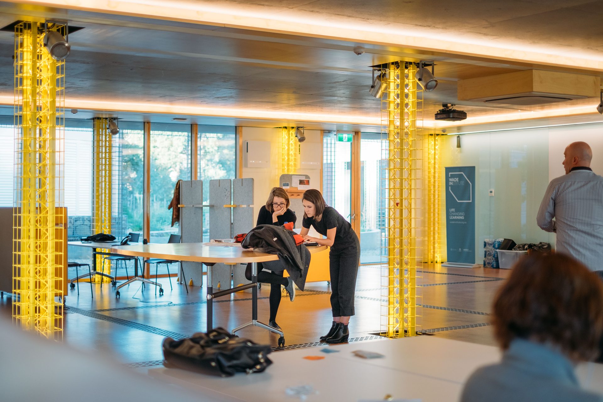 A Wade Institute workshop in session — founders working through a real challenge